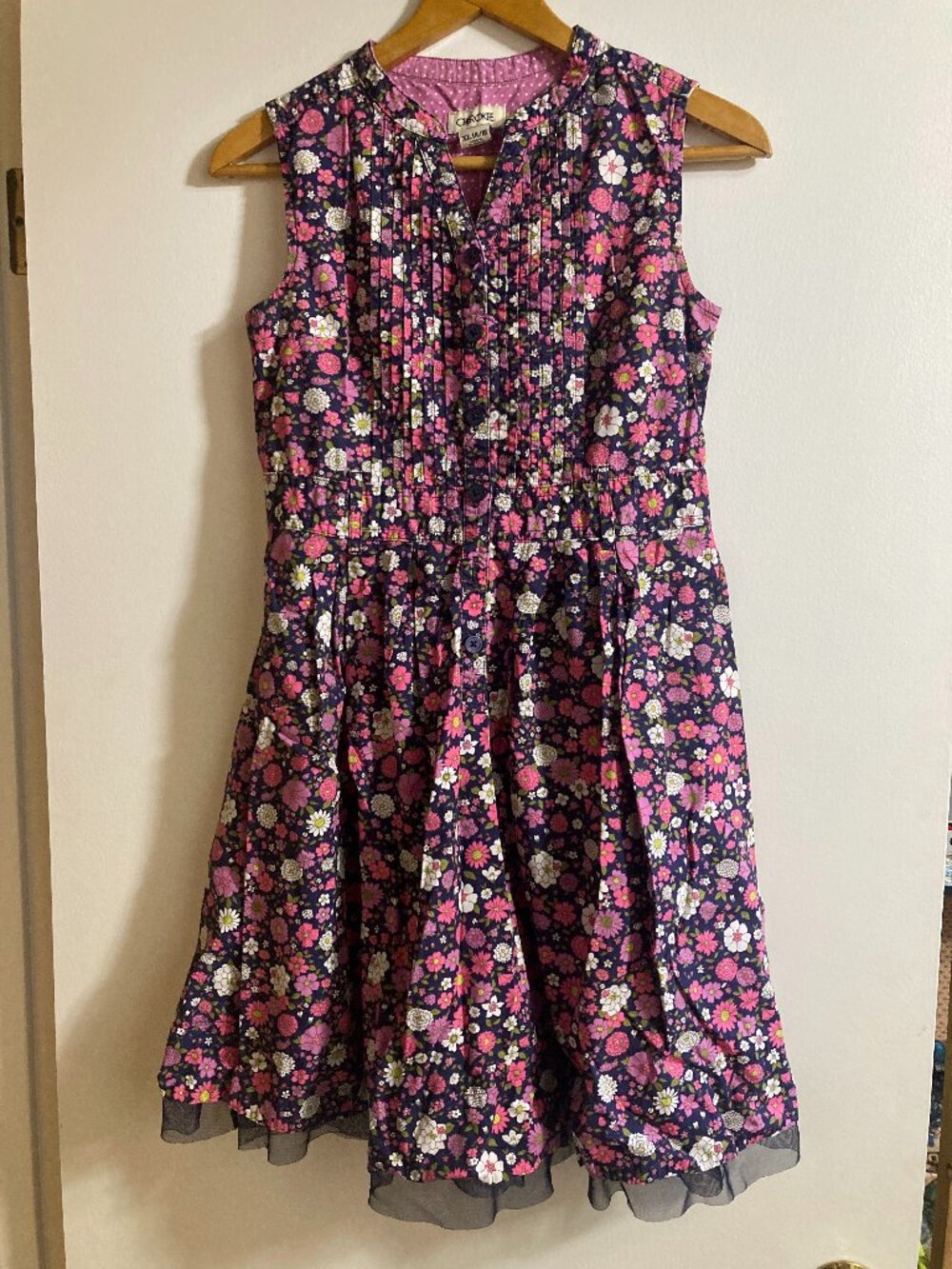 Girls Floral Cotton Summer Dress